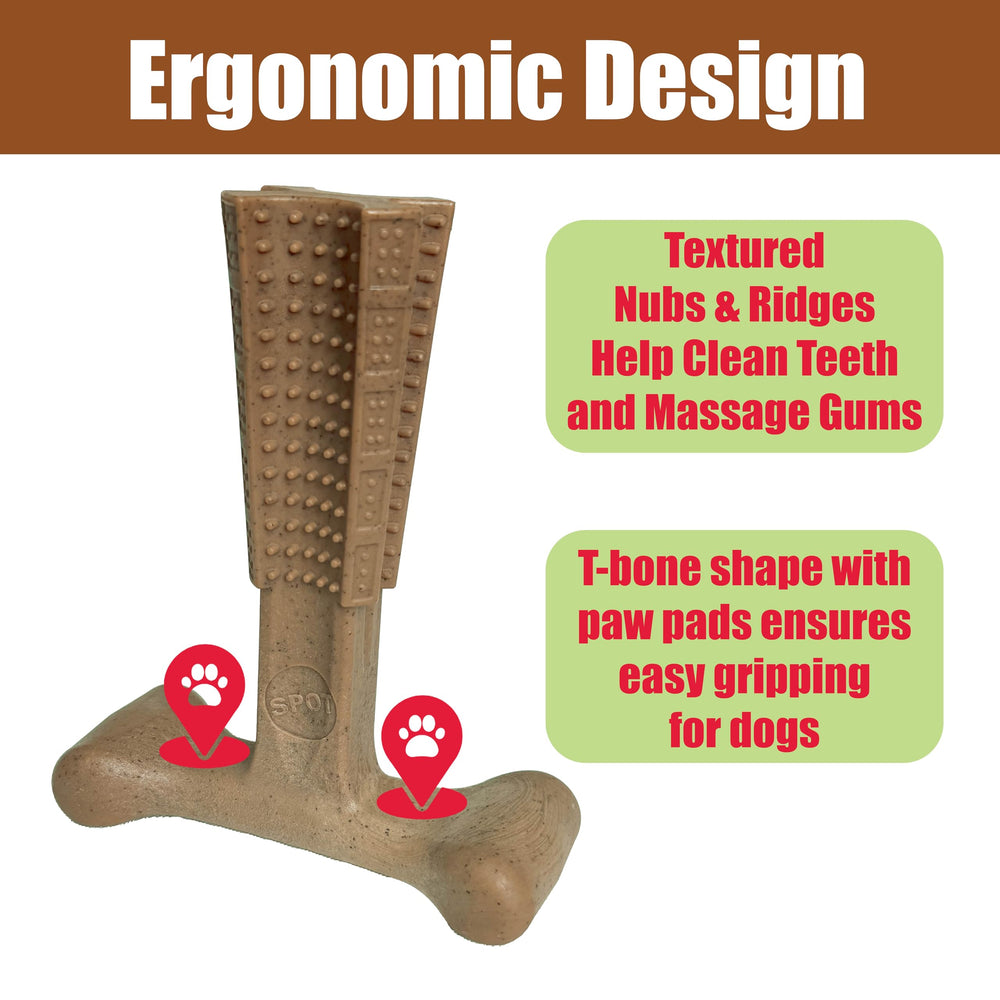 SPOT Bam-Bones T-Bone adecuado para cachorros en denticion.