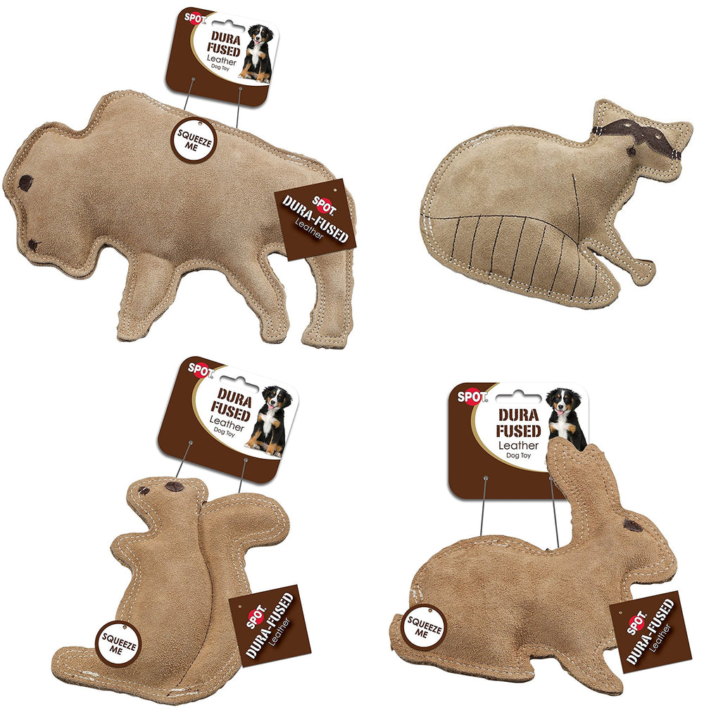 SPOT bufalo: juguete de cuero real ideal para morder y juego diario