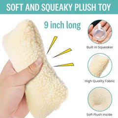 SPOT hueso-peluche con chirrido incorpora estímulo suave para juego ligero.