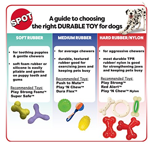 SPOT Pelota Sensorial tamaño 3.25 pulgadas, ideal para perros de tamaño medio.