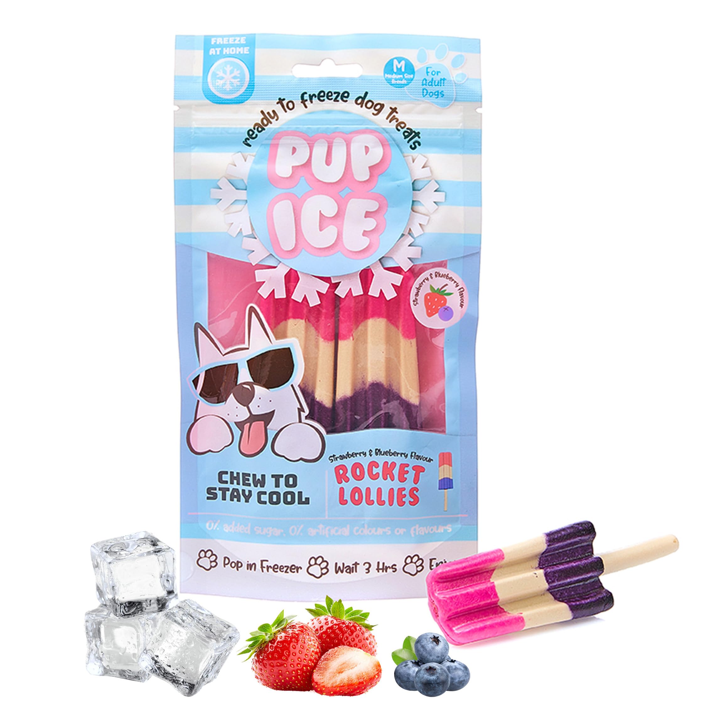 SPOT Pup Ice: envase del producto para perros medianos, fácil de almacenar
