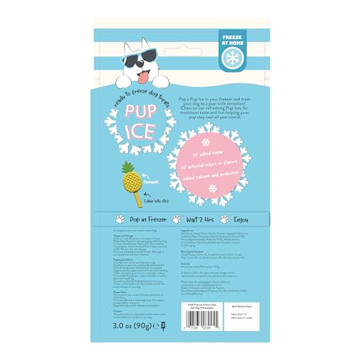 SPOT Pup Ice fruta piña: sabor afrutado para momentos de juego.