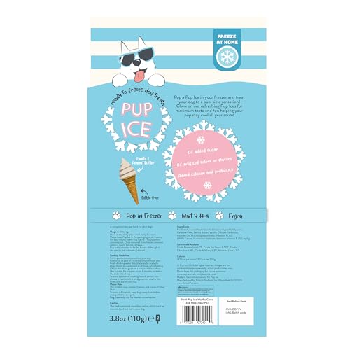 SPOT Pup Ice: perro disfrutando paleta fresca al aire libre
