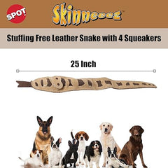 SPOT Skinneeez Leather Snake sin relleno reduce desorden durante el juego