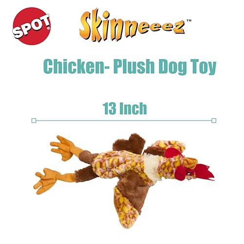SPOT Skinneeez pollo sin relleno lateral, fomenta la caza juguetona en casa.
