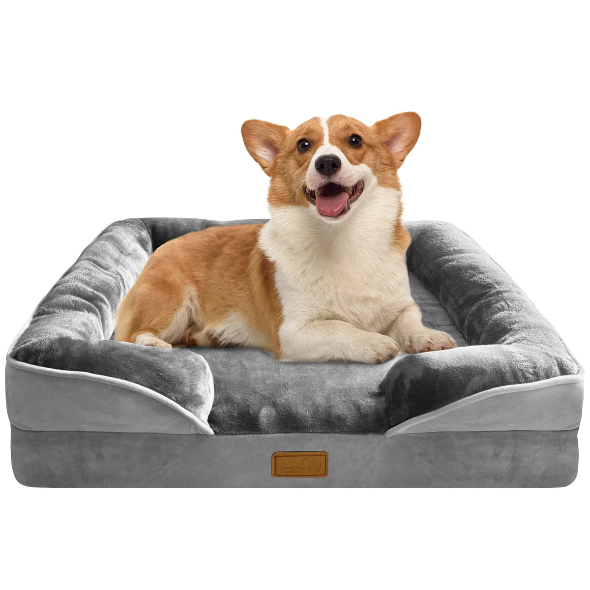 Cama ortopédica Spotted Play para perro mediano, soporte cómodo para sueño profundo