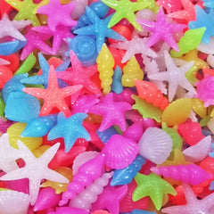 SpringSmart rocas de acuario concha amarilla, decoración colorida para peceras con brillo suave