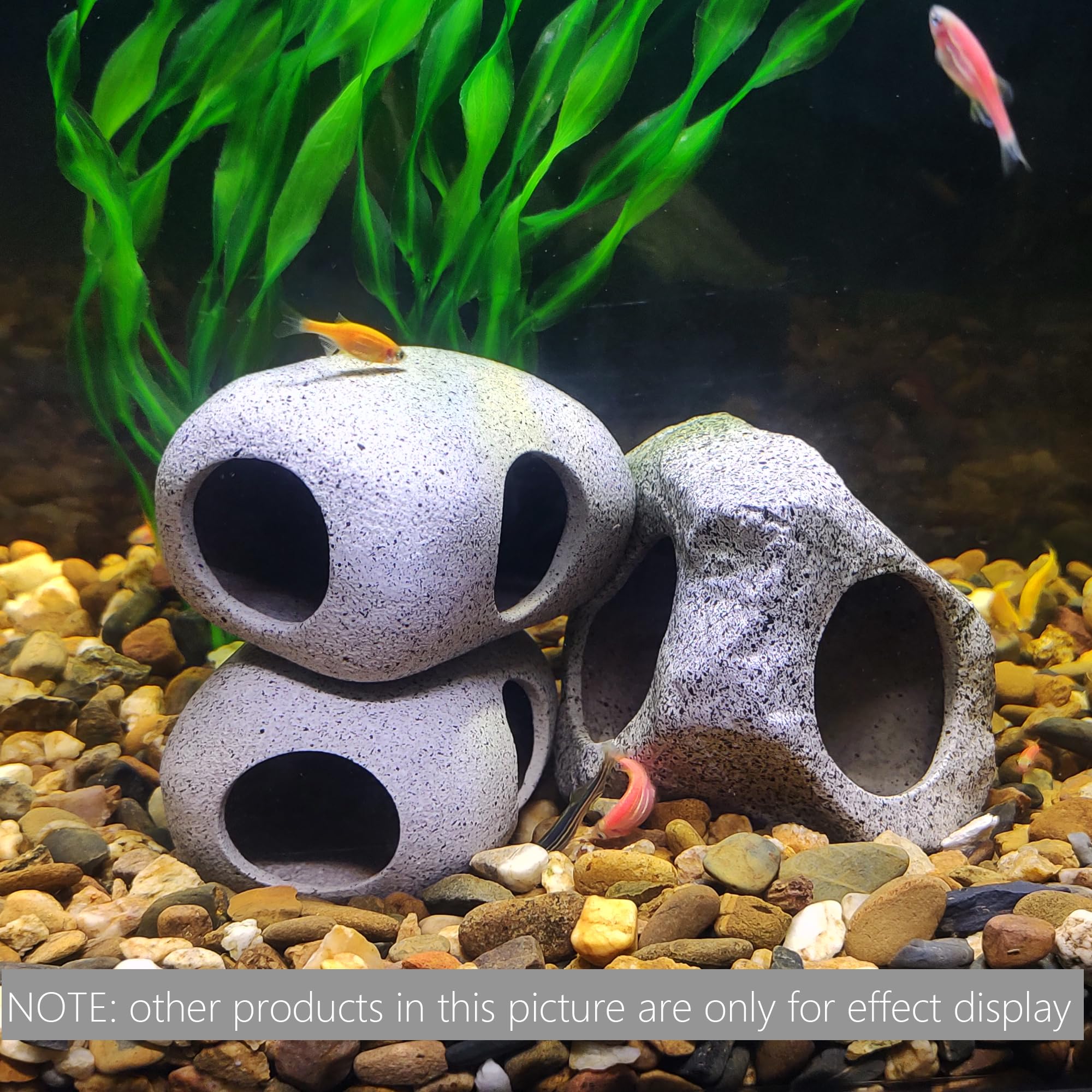 SpringSmart ornamento cerámico para acuario, seguro y no tóxico para peces pequeños