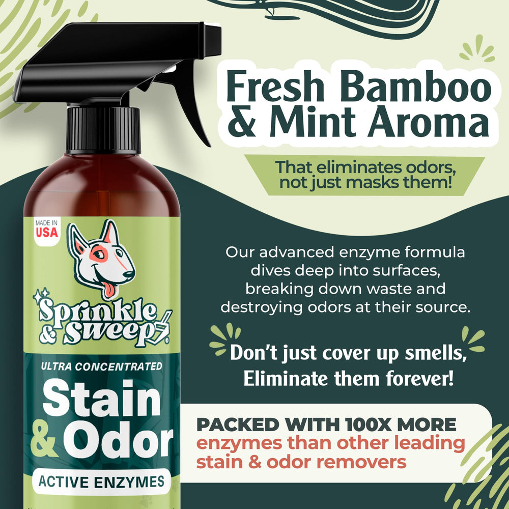 Sprinkle & Sweep: aromas esenciales suaves para un ambiente agradable.