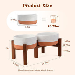 SPUNKYJUNKY soporte de madera acacia, base estable para cuencos.