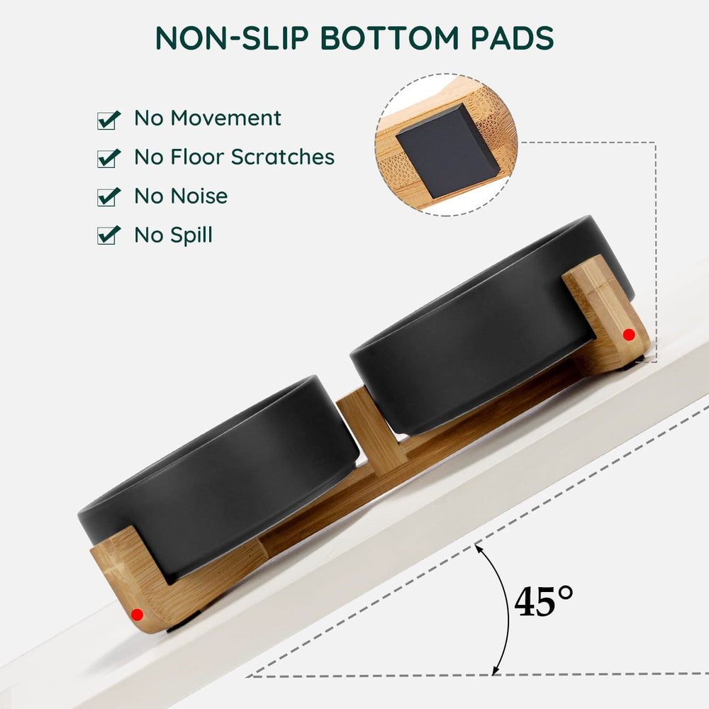 SPUNKYJUNKY ideal para gatos, altura ergonómica para comer y beber con comodidad.