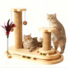 SQRTPGD poste-sisal-madera para rascar protege muebles y satisface garras