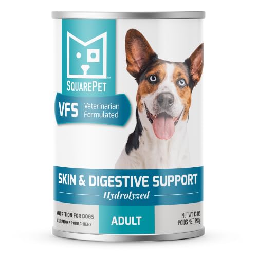 Lata de SquarePet VFS, proteína hidrolizada, piel sana y digestión suave.