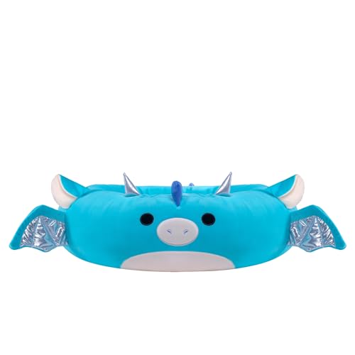 Tatiana la Dragon de Squishmallows, vista lateral, borde acolchado para comodidad de la mascota