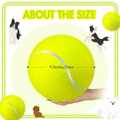 Sratte bola tenis gigante fluorescente amarilla, fácil de localizar