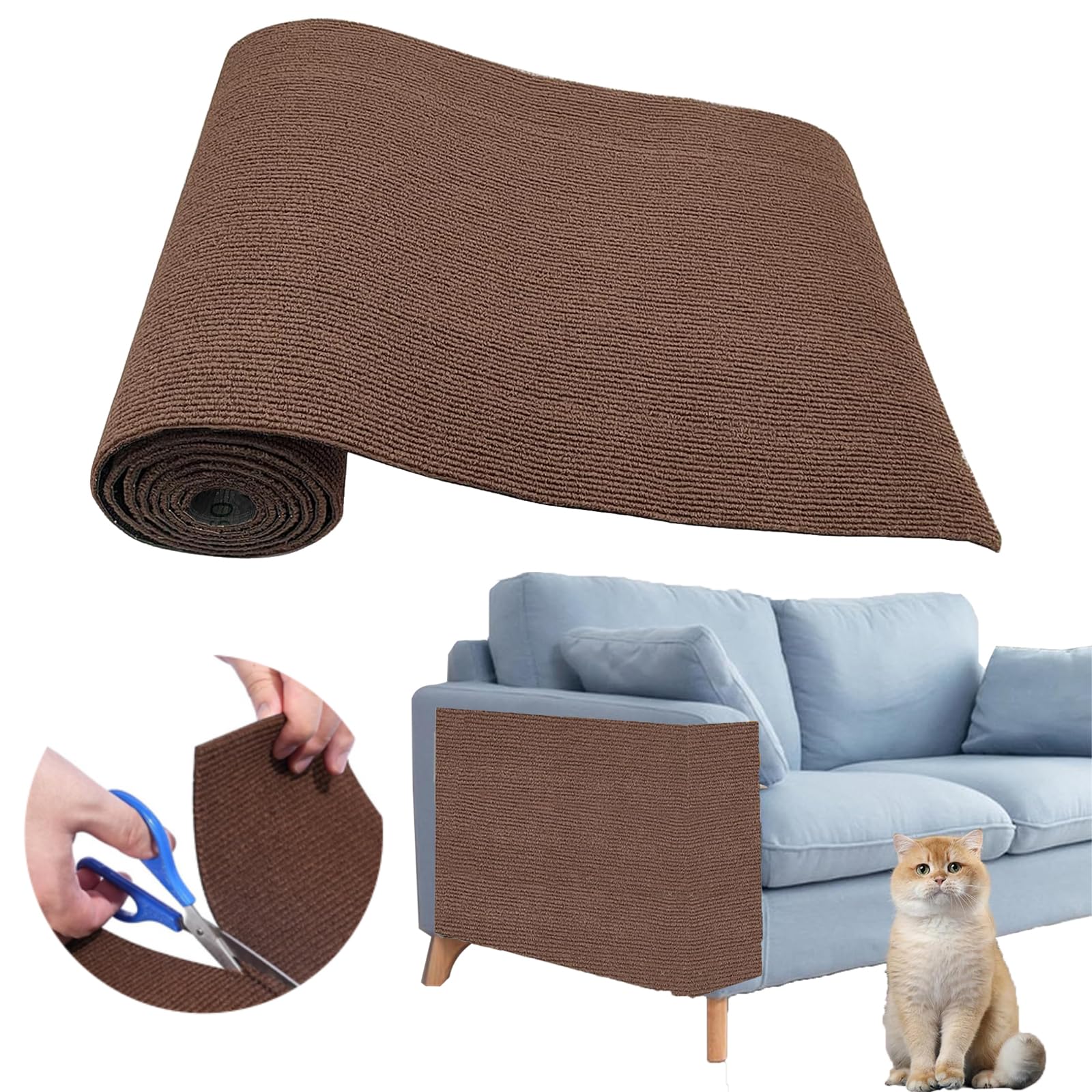 Protector de sofá SREBAY para rascado de gatos, protege muebles y evita arañazos.
