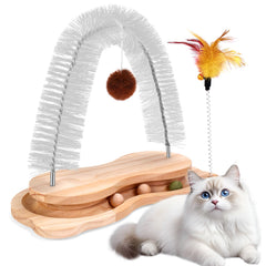 SSAWcasa arco de auto-rascado para gato con masaje relajante