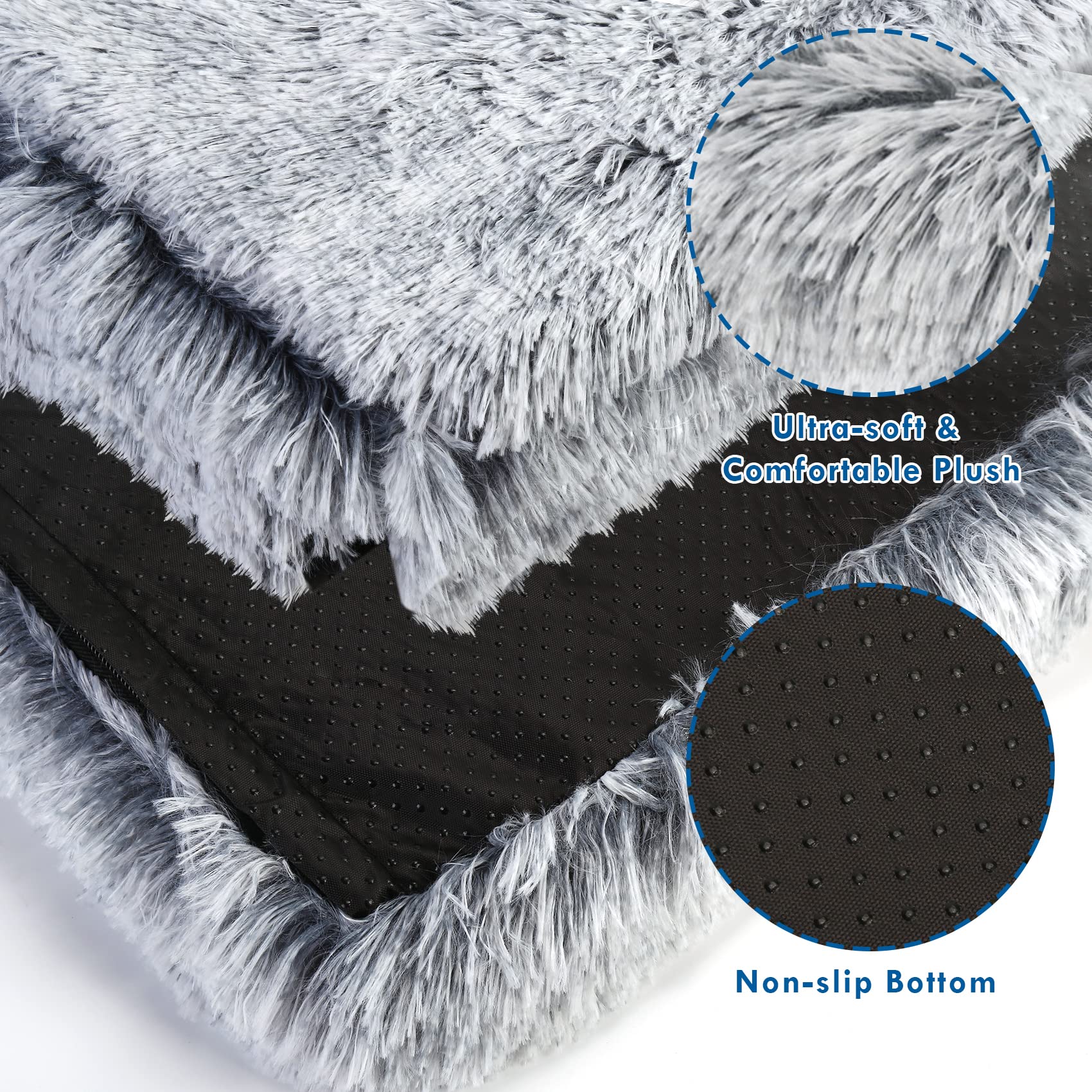 SSAWcasa cama perro funda lavable y desmontable para limpieza rápida.