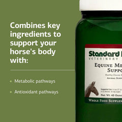 Standard Process Equine Metabolic Support mezcla con alimento para consumo diario