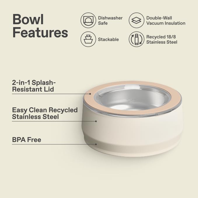 Stanley Pet Bowl acero inoxidable 18-8, seguro y duradero para mascotas