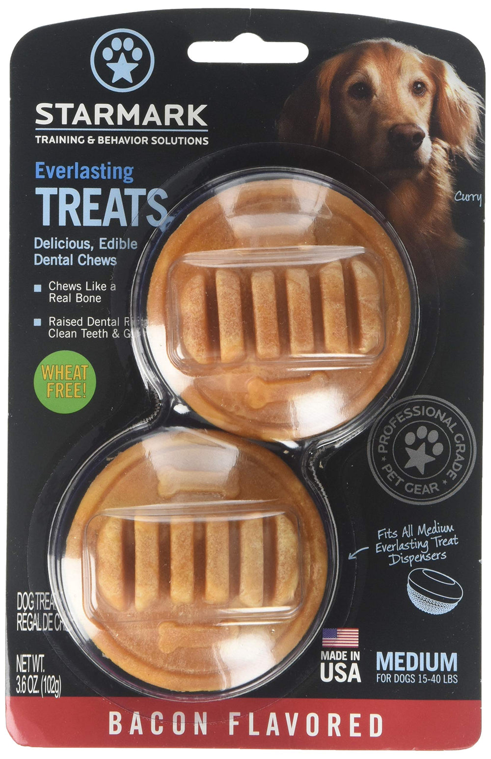 Starmark Everlasting tocino mediano: 8 unidades, para perros pequeños.