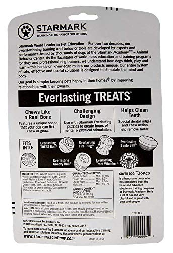 Starmark Everlasting Treat forma de hueso, diseño para lamer y masticar.
