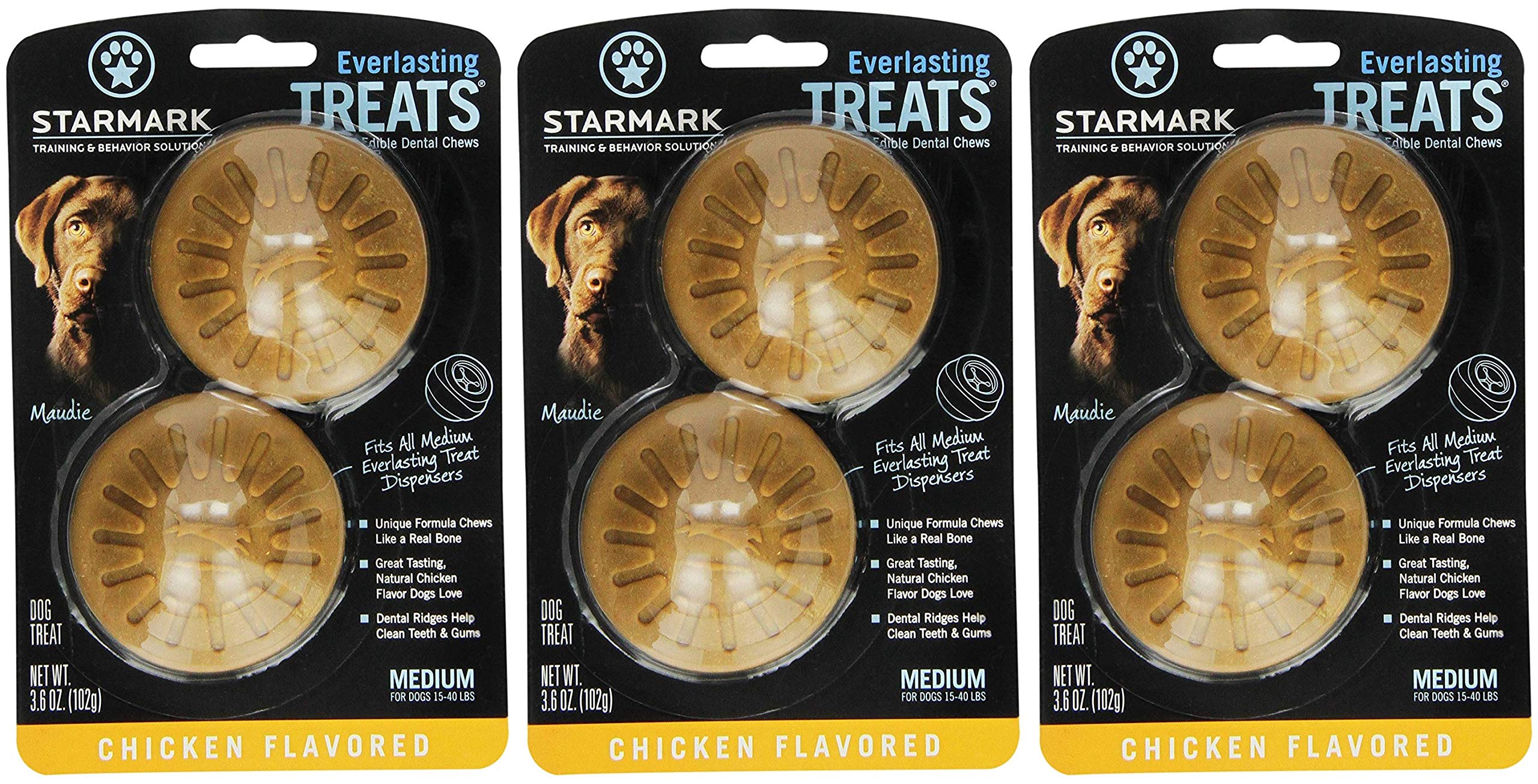 Starmark Everlasting Treats: masticables de pollo para apoyar la limpieza bucal durante la masticación
