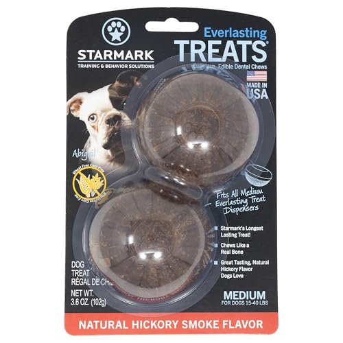 Starmark premio humo hickory mediano, ideal para masticación y juego.