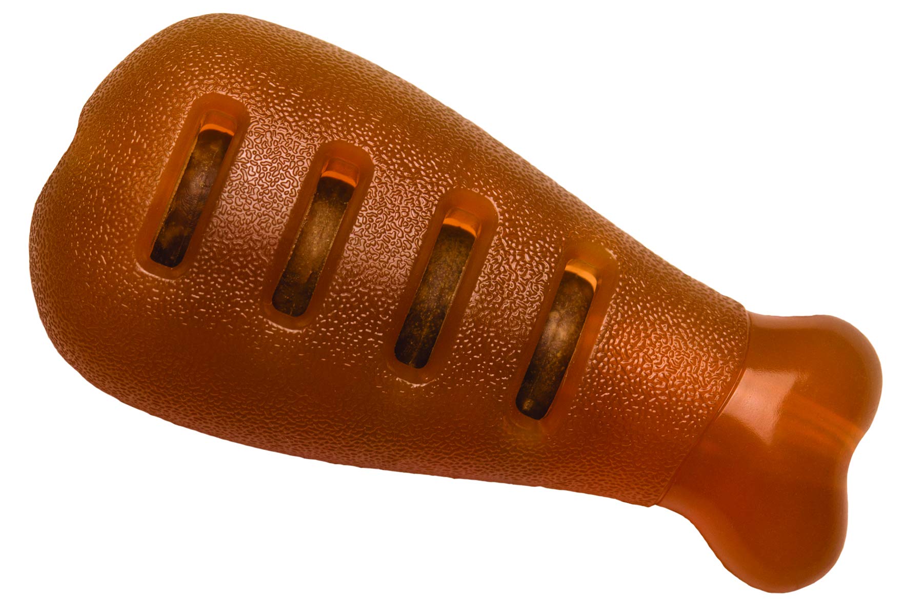 Starmark Treat Ringer Flex Grip pierna de pavo, mordedor duradero y seguro para perros.