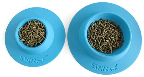 STAYbowl ayuda a mantener la alimentación limpia y fuera del suelo de la jaula