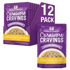 Stella & Chewy's Carnivore Cravings: pack de 12 porciones para control de raciones.