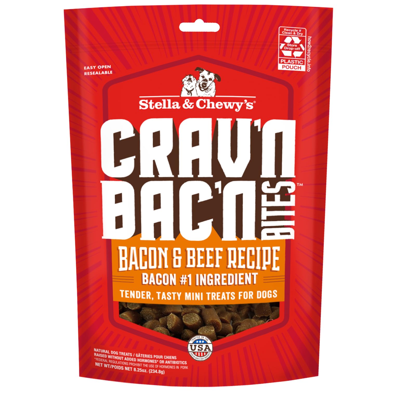 Stella & Chewy's Crav'n Bac'n: empaque práctico para recompensas de entrenamiento