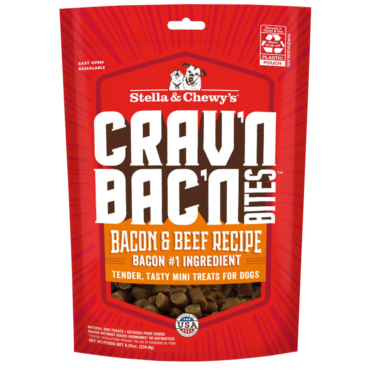 Stella & Chewy's Crav'n Bac'n: empaque práctico para recompensas de entrenamiento