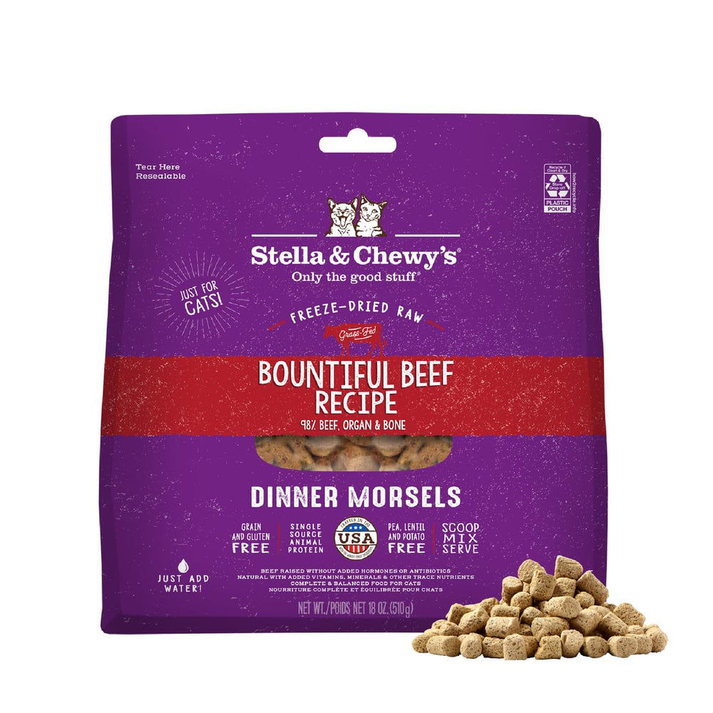 Stella & Chewy's mordiscos crudos en tazón, sabor irresistible para gatos