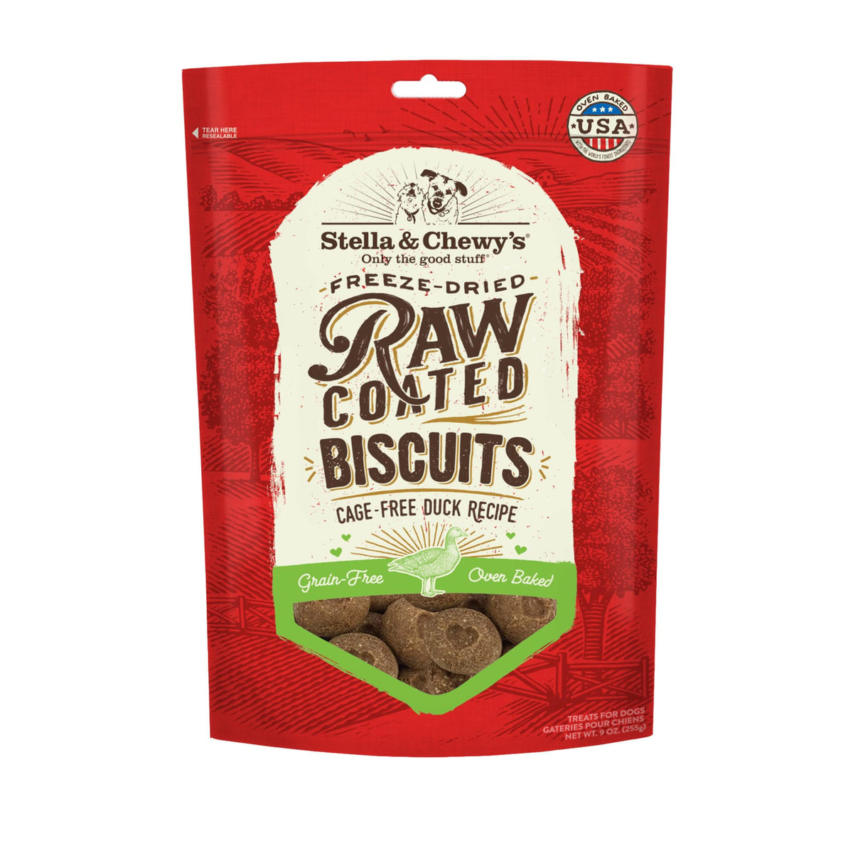 Stella & Chewy's galletas pato liofilizadas: sabor intenso para premiar.