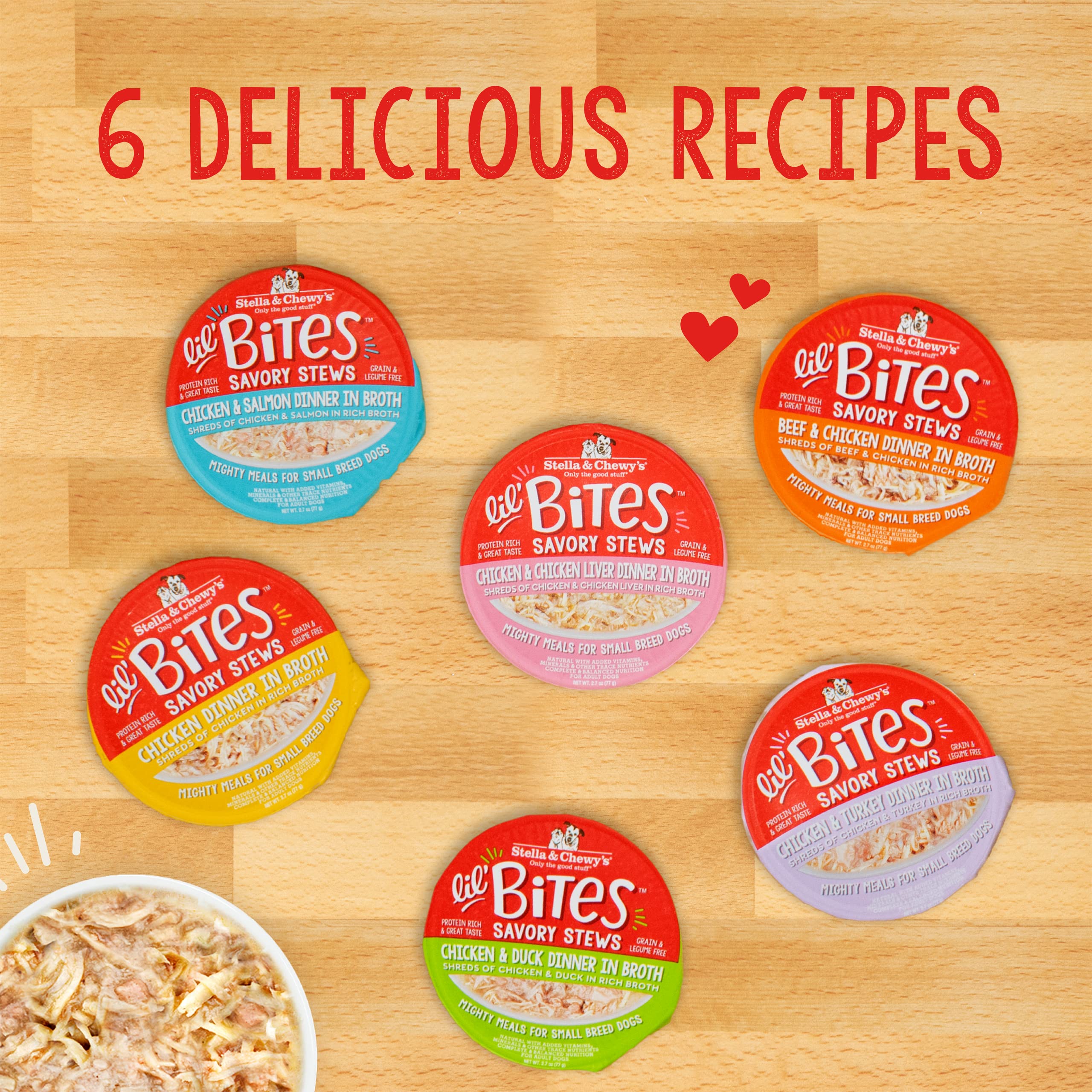 Stella & Chewy's Lil Bites Savory Stews: ingredientes sostenibles y proteína de calidad
