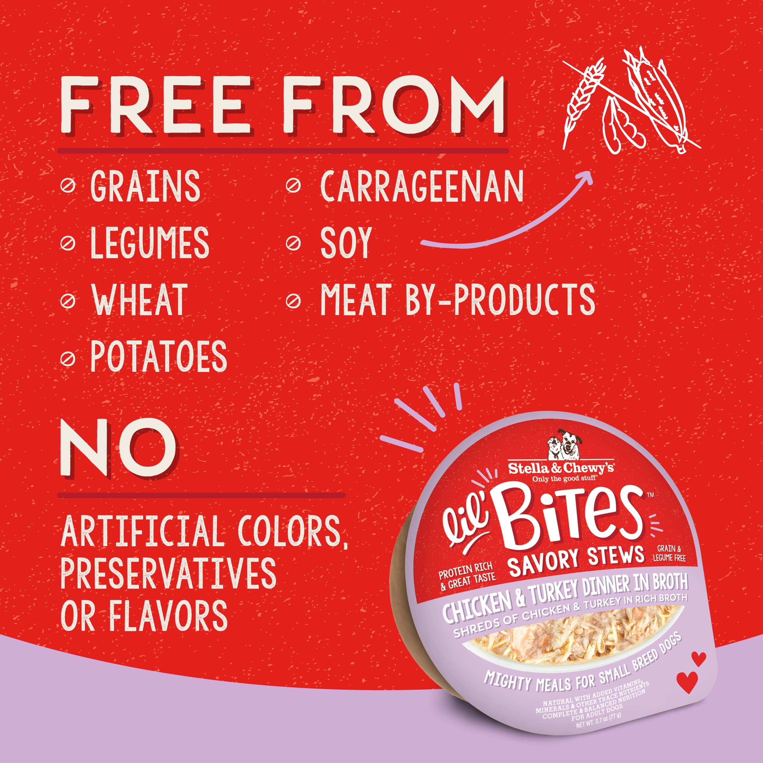 Stella & Chewy's Lil Bites Savory Stews: taurina y omega para perfil nutricional completo