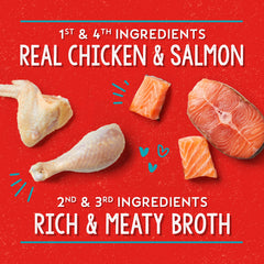 Lil Bites con cúrcuma y aceite de salmón para sabor y nutrición.