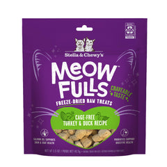 Stella & Chewy's Meowfulls, paquete de pavo y pato para premiar con sabor