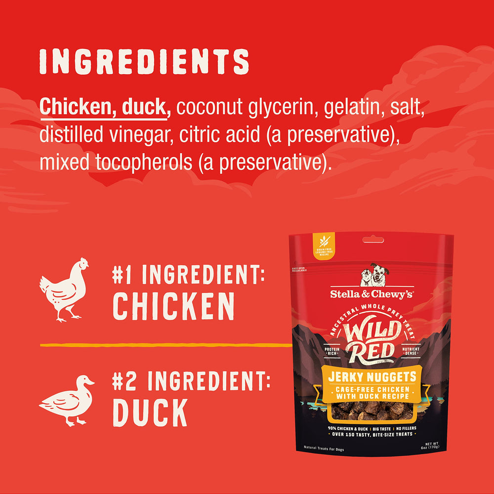 Ingredientes simples: pollo y pato, Stella & Chewy's para perros sensibles.