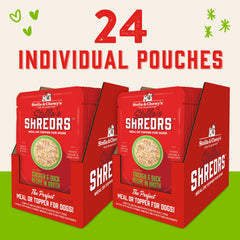 Stella & Chewy's Shredrs en 24 porciones individuales, convenientes para comidas y paseos