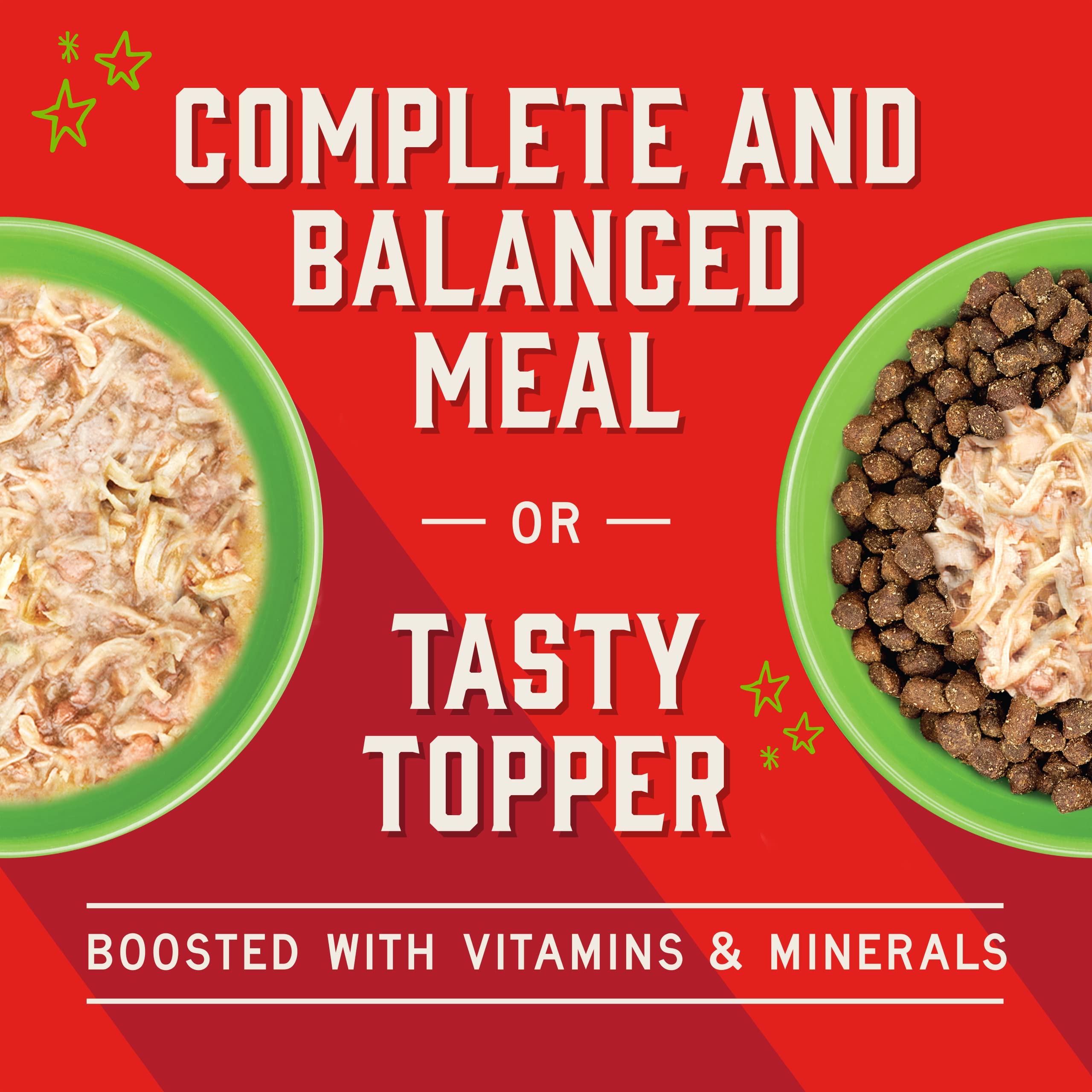 Caldo nutritivo que potencia el sabor de Shredrs de Stella & Chewy's.