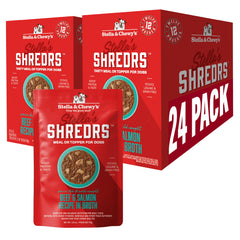 Stella & Chewy's Shredrs frente al envase, opción atractiva para comidas diarias.