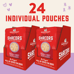 Stella & Chewy's Shredrs en pouch con caldo rico para sabor intenso.