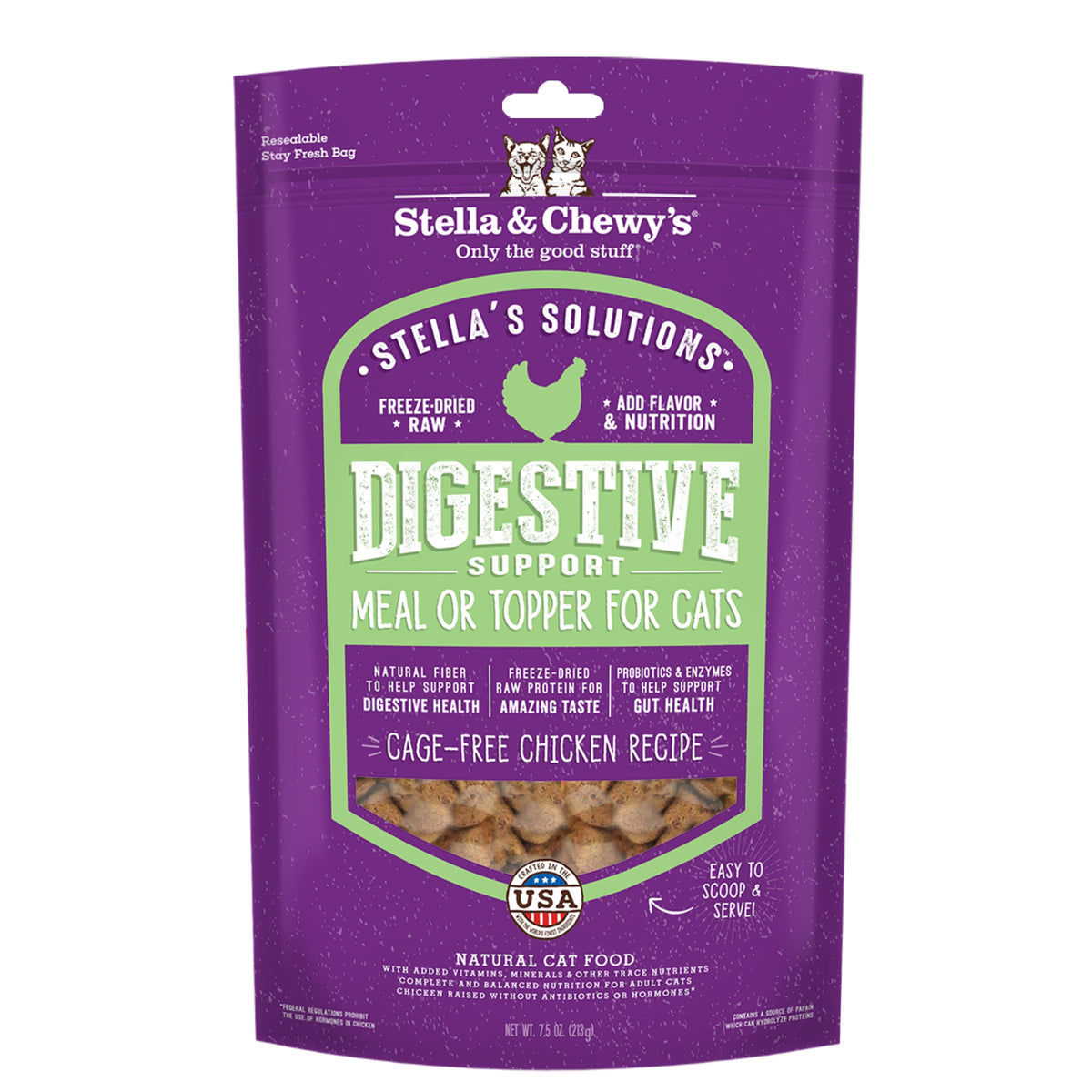 Stella & Chewy's Soluciones Digestivas: apoyo digestivo para gatos.