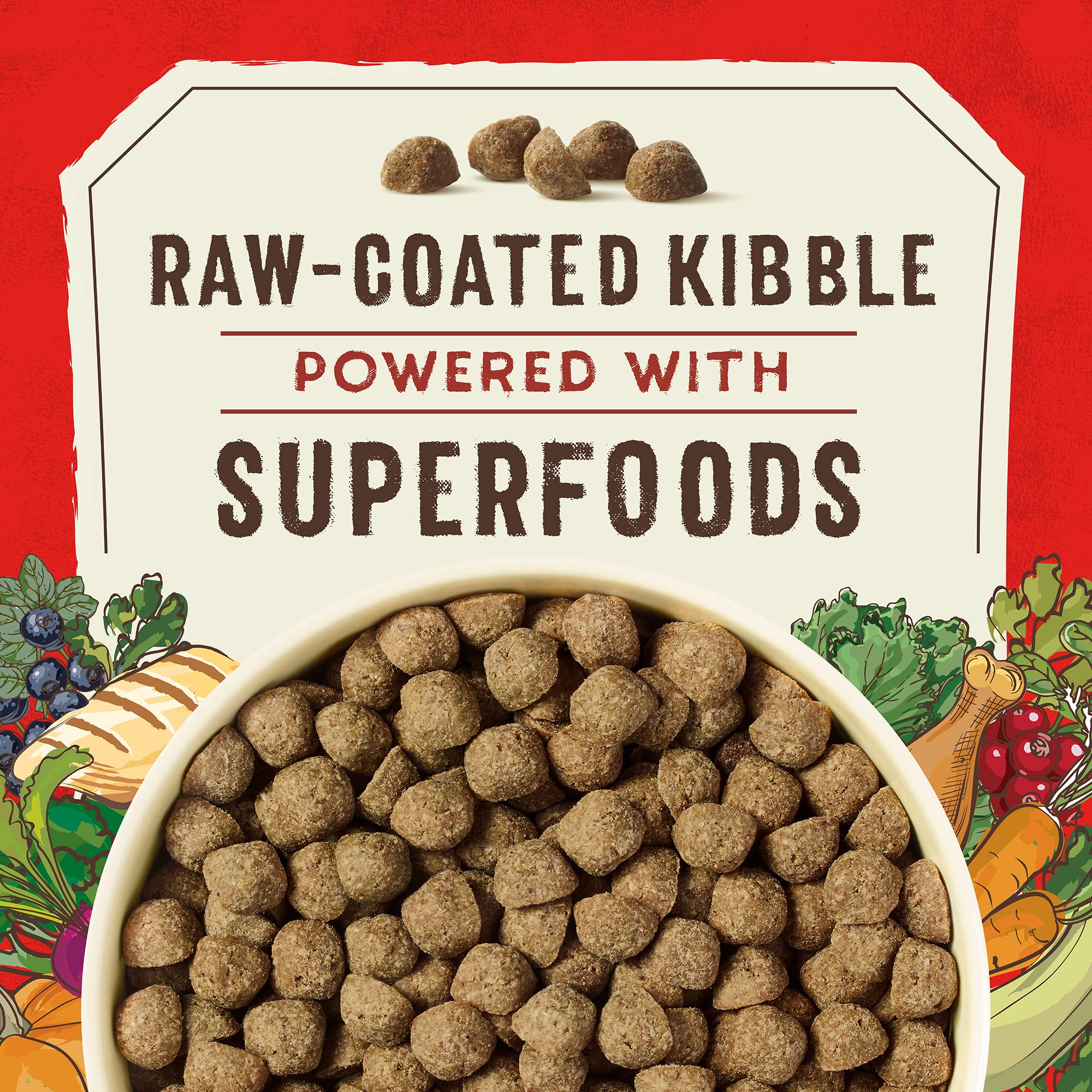 Croquetas nutritivas de Stella & Chewy's SuperBlends con pollo y pato.