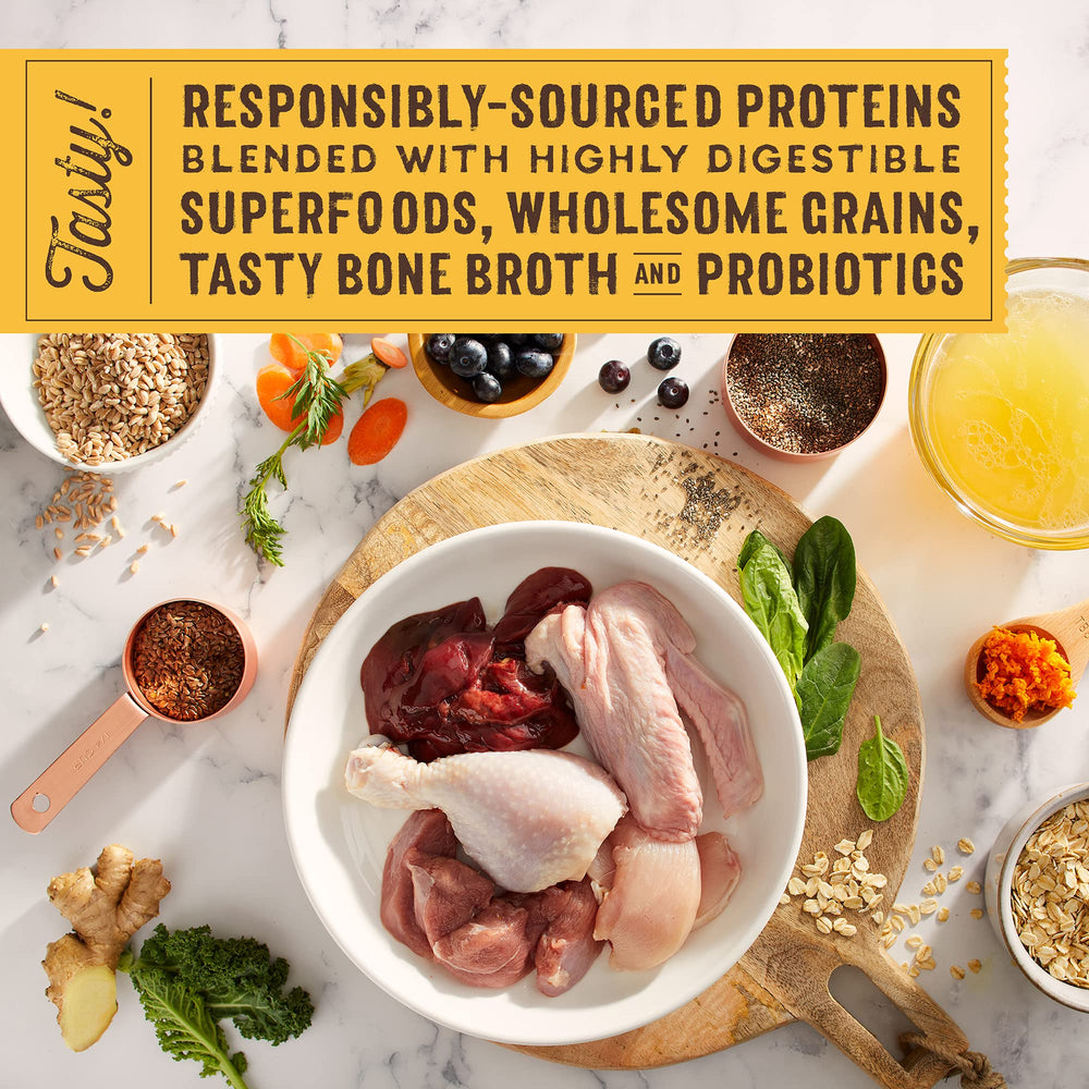 Mezcla de superfoods en Stella & Chewy's SuperBlends para perros.