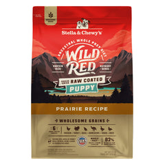 Stella & Chewy's Wild Red, bolsa de 21 libras, croquetas recubiertas con sabor proteico para cachorros.
