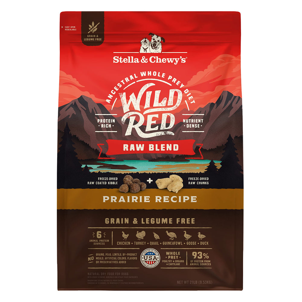Stella & Chewy's Wild Red: croquetas recubiertas con crudo, sabor irresistible para perros exigentes.