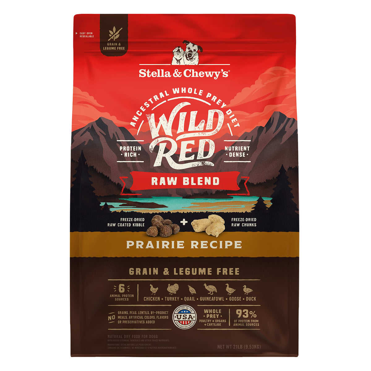Stella & Chewy's Wild Red: croquetas recubiertas con crudo, sabor irresistible para perros exigentes.